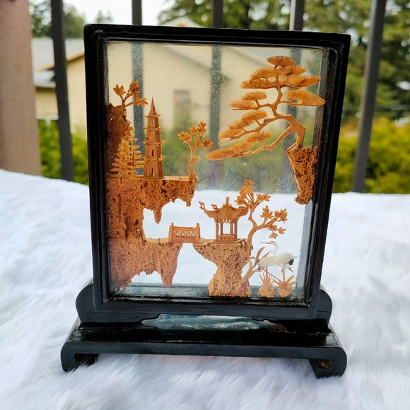 Set of Chinese Cork Sculptures - Picture 2 of 2